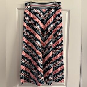 Talbots Long Chevron Skirt Size M